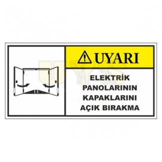 Uyarı Elektrik Panolarının Kapakların Açık Bırakma