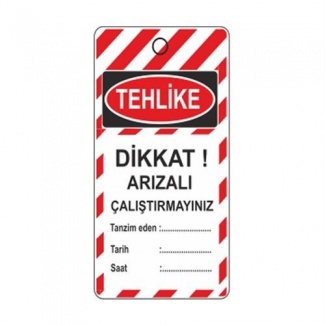 Dikkat Arızalı Çalıştırmayınız Mıknatıslı Magnet Copy