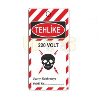 Tehlike 220 Volt Mıknatıslı Magnet Levha