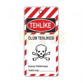 Tehlike Ölüm Tehlikesi Mıknatıslı Magnet Levha