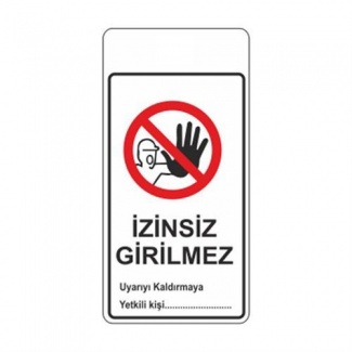 İzinsiz Girilmez Mıknatıslı Magnet