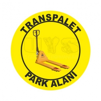 Transpalet Park Alanı Zemin İşaretleme Etiketi