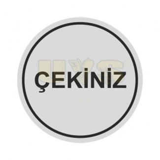 Çekiniz Zemin İşaretleme Etiketi