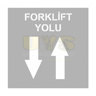 Forklift Yolu Alüminyum Şablon