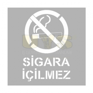 Sigara İçilmez Alüminyum Şablon