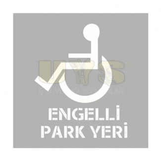 Engelli Park Yeri Alüminyum Şablon