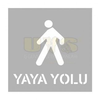 Yaya Yolu Alüminyum Şablon