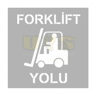 Forklift Yolu Alüminyum Şablon