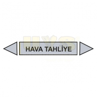 Hava Tahliye Boru Etiketi