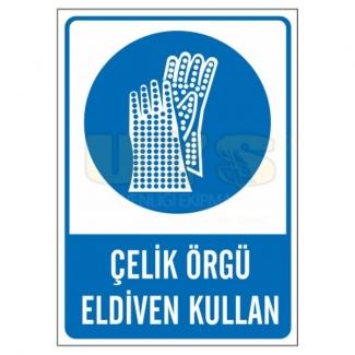 Çelik Örgü Eldiven Giy Levhası