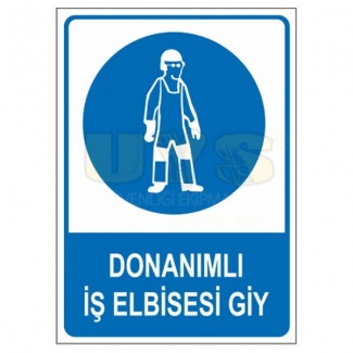 Donanımlı İş Elbisesi Giy Levhası