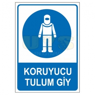 Koruyucu Tulum Giy Levhası