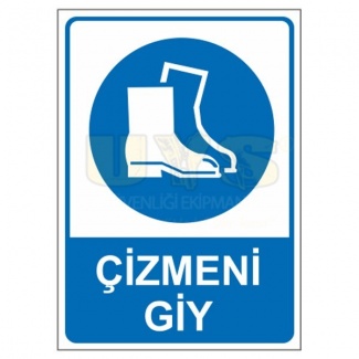 Çizmeni Giy Levhası