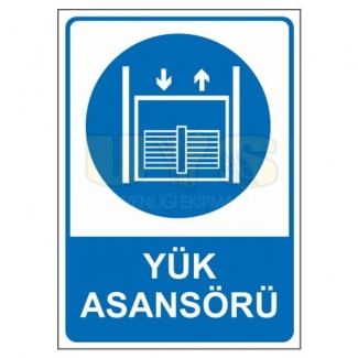 Yük Asansörü Levhası