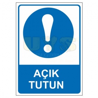 Açık Tutun Levhası