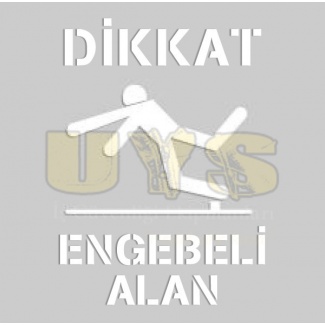 Dikkat Engebeli Alan Alüminyum Şablon