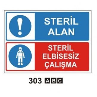 Steril Alan Steril Elbisesiz Çalışma Levhası