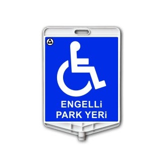 ENGELLİ PARK YERİ PLASTİK LEVHA