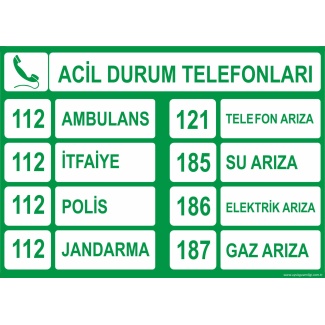 Acil Durum Telefonları