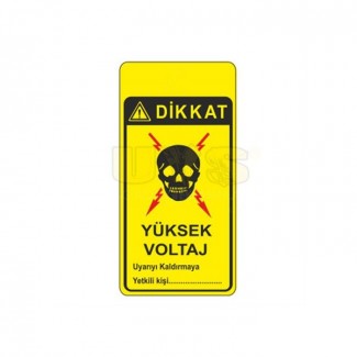 Dikkat Yüksek Voltaj Mıhnatıslı Magnet